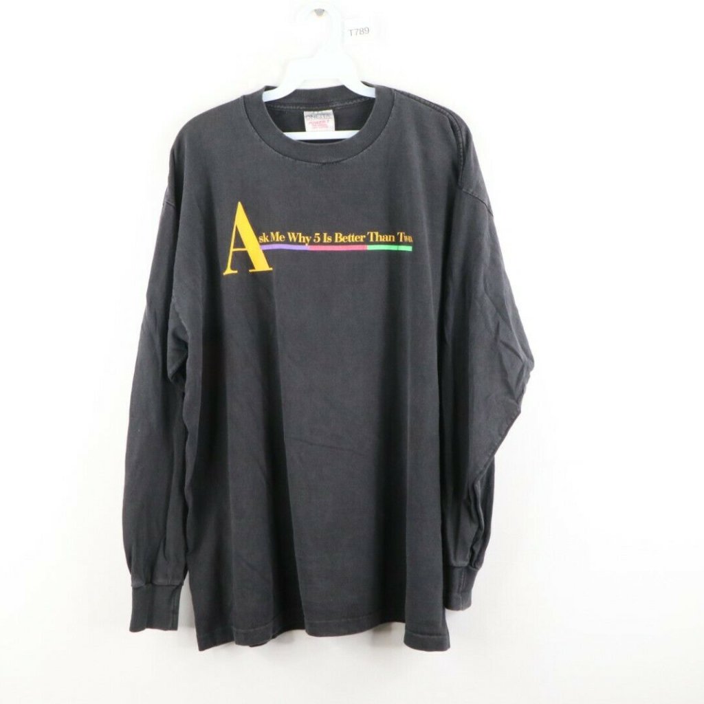 Vintage 90s Hbo Cinemax Long Sleeve T-Shirt Black
